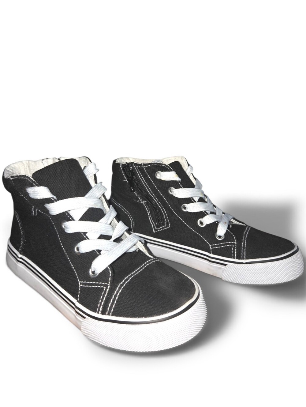 Tommy Bahama Side Zip Canvas High-Top Kids Sneakers